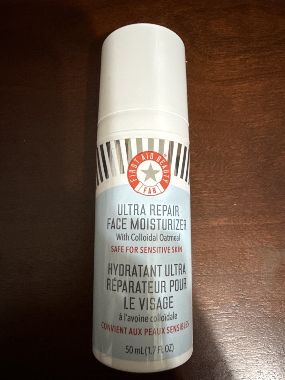 FAB First Aid Beauty ULTRA REPAIR FACE MOISTURIZER Safe For Sensitive Skin 1.7oz